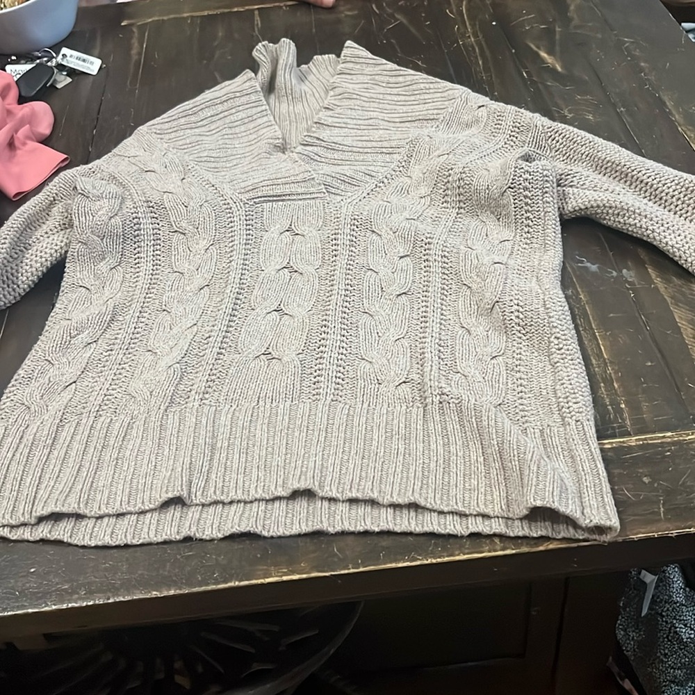 Tan sweater turtleneck